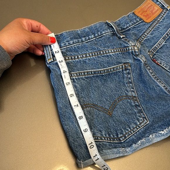 Levi's Blue Jean Shorts - Picture 8 of 10